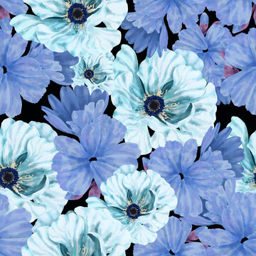 Beautiful seamless floral pattern background 