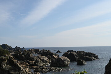 coastline akita in summer