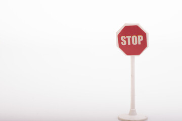Stop signs isolated over white background