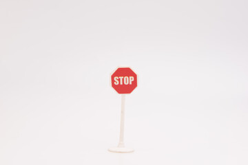 Stop signs isolated over white background