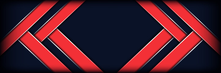 Red overlap on dark blue metallic background