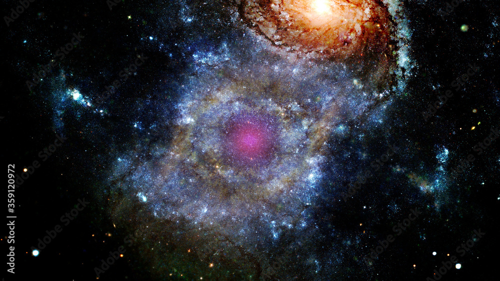 Canvas Prints spiral galaxies and nebula in space. elements of this image furnished by nasa.