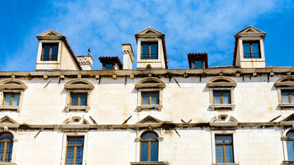 Fototapeta na wymiar It's Architecture of the Historical Complex of Split, Croatia