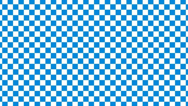 White and aqua color checker board animation video footage,Zoom in chess board video footage