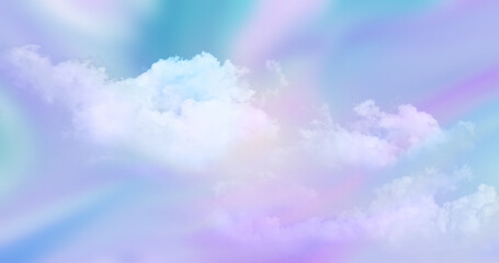 Fototapeta na wymiar Sweet Pastel sky and clouds, colorful background