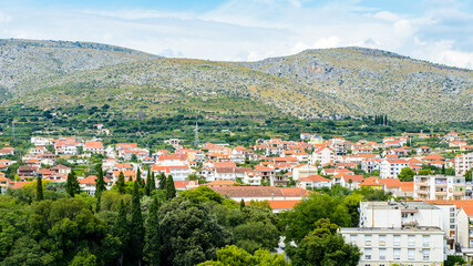 Fototapeta na wymiar It's Houses of Dalmatia, region of Trogir