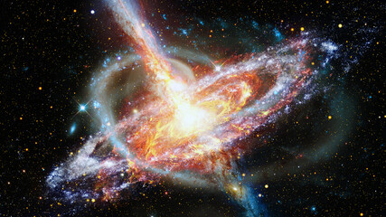 Pulsar in the nebula. Elements of this image furnished by NASA