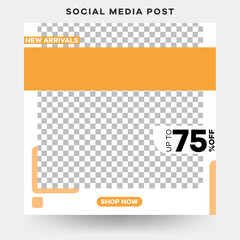 Modern sale banner for web and social media Premium Vector