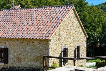 Fototapeta na wymiar It's House in the Krka National Park in Croatia