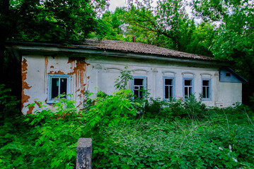 Abandoned house in Chernobyl, a town in Ukraine, famous by the nuclear reactor explosion disaster...