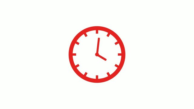 Amazing counting down red clock video footage,New clock animation footage