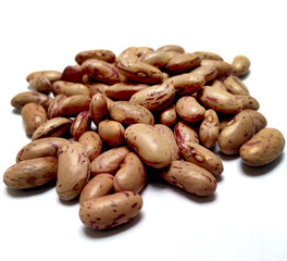 Red Kidney Beans Also Know as Azuki Beans or Rajma Seeds isolated on White Background