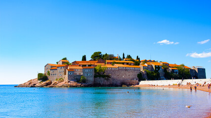 It's Adratic sea and the Sveti Stefan Island, south of Montengro