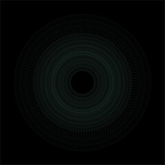 An abstract low key 3d circular background image.