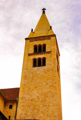 Fototapeta na wymiar St. George's Basilica, eastern side, Prague castle, Czech Republic