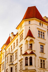 Architecture in the centre of Prague, Czech Republic