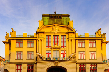 Architecture of Stare Mesto, Old Town of Prague, near the Charles Bridge, Prague, Czech Republic