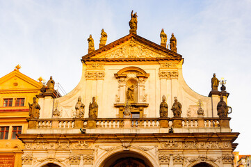 Obraz premium Architecture of Stare Mesto, Old Town of Prague, near the Charles Bridge, Prague, Czech Republic