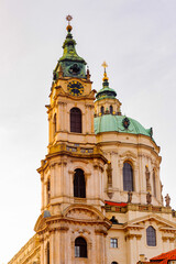 Fototapeta na wymiar Saint Nicholas church, Prague, Czech Republic