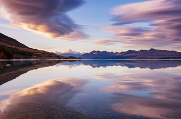 Fototapeta na wymiar New Zealand lakes