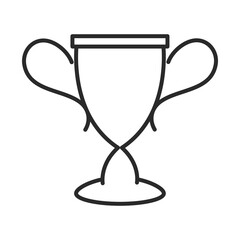 soccer game, award trophy league recreational sports tournament line style icon