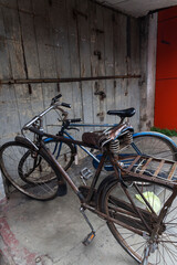 Old school vintage bicycle in Ahangama, Sri Lanka. 