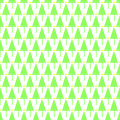 green trees and sun seamless repeat pttern