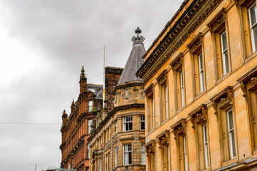 Fototapeta premium Architecture of Glasgow, Scotland. Glasgow is the largest city in Scotland