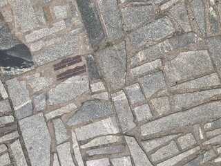 grey background texture stone floor of pieces of granite
