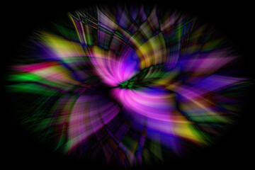 Twirl artistically and artistically colored