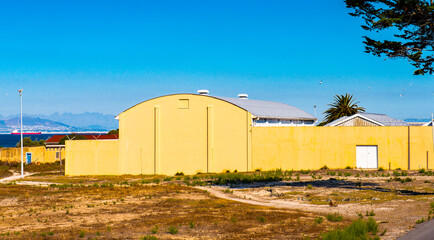 Fototapeta na wymiar It's Architecture of the Robben Island