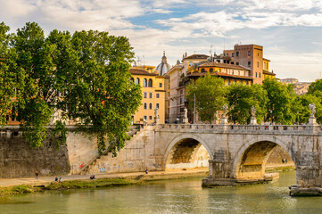 Obraz premium It's Historic Center of Rome, Italy. Rome is the capital of Italy and a popular touristic destination