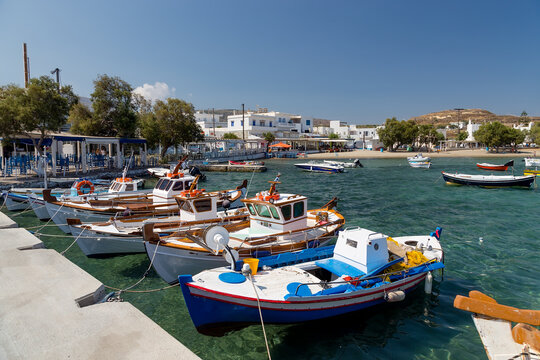 Pollonia village in Milos island, Cyclades, Greece.