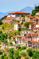 It's Arachova, Greece. A village on the green slopes of Parnassus Mountains, Greece