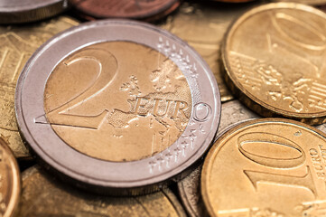 Finanzen Altersvorsorge Euromünzen