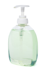 bottle of lotion or liquid soap isolated on white background