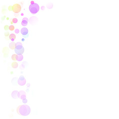 Bubbles Circle Dots Unique Colorful Bright Vector Background