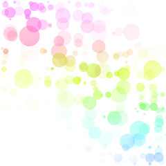 Bubbles Circle Dots Unique Colorful Bright Vector Background