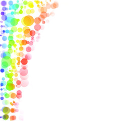 Bubbles Circle Dots Unique Colorful Bright Vector Background