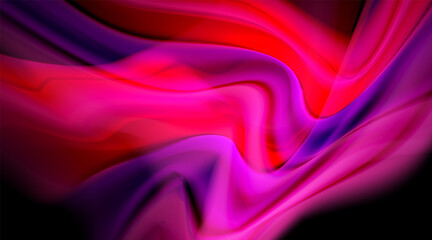 Liquid colors fluid gradients on black background