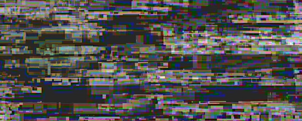 Old screen television glitch distortion effect 