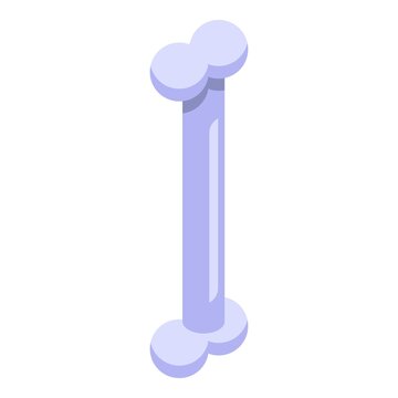 recommend clip art: Zombie bone icon. Isometric of zombie bone vector icon for web design isolated on white background
