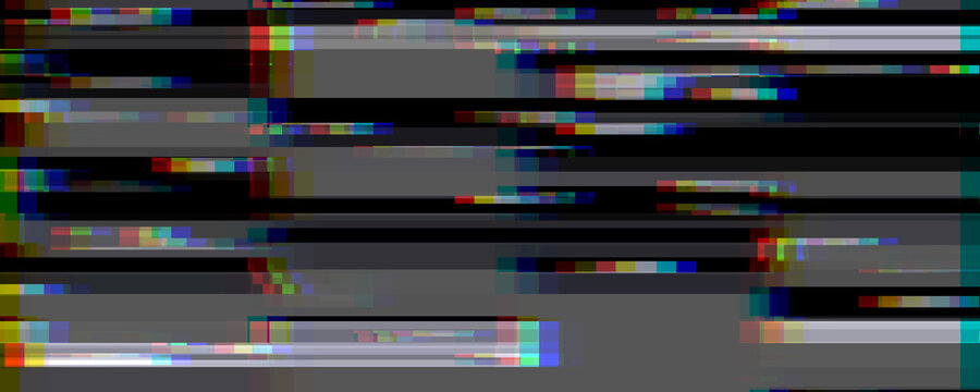 Digital videotape glitch effect background