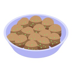 Indian cuisine icon. Isometric of indian cuisine vector icon for web design isolated on white background