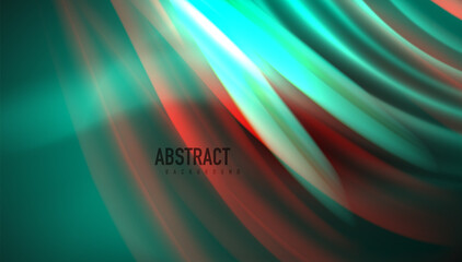 Fluid wave lines background. Trendy abstract layout template for business or technology presentation, internet poster or web brochure cover, wallpaper