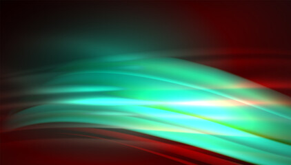 Fluid wave lines background. Trendy abstract layout template for business or technology presentation, internet poster or web brochure cover, wallpaper