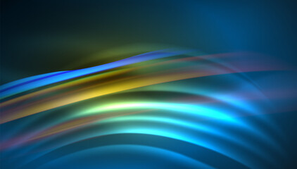 Fluid wave lines background. Trendy abstract layout template for business or technology presentation, internet poster or web brochure cover, wallpaper