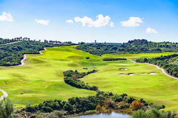 Obraz premium Golf course in Spain