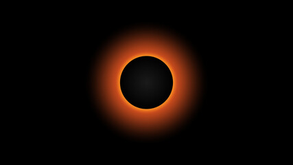 Total eclipse of the sun illustration background 