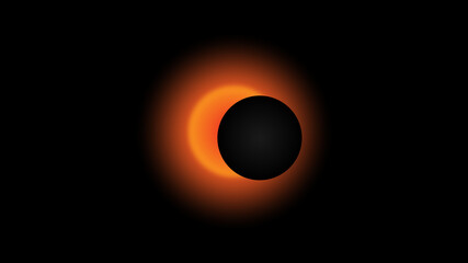 The Moon covering the Sun in a partial eclipse